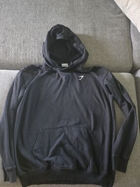 Gymshark Black Men's Hooded Sweatshirt
